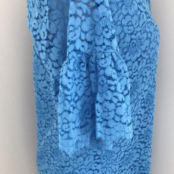 Banana Republic Blue Lace Sheath Dress sz S - Picture 4 of 7